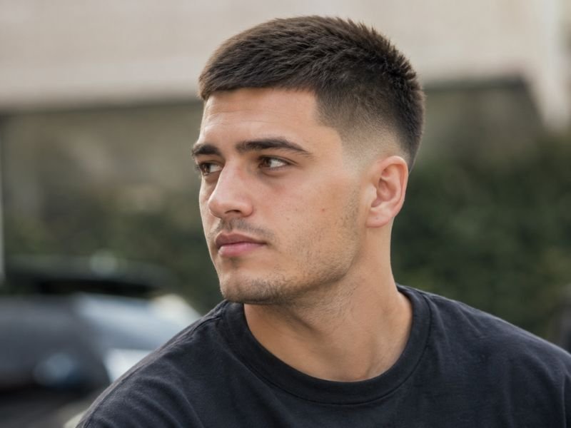 4 guard buzz cut with a mid taper