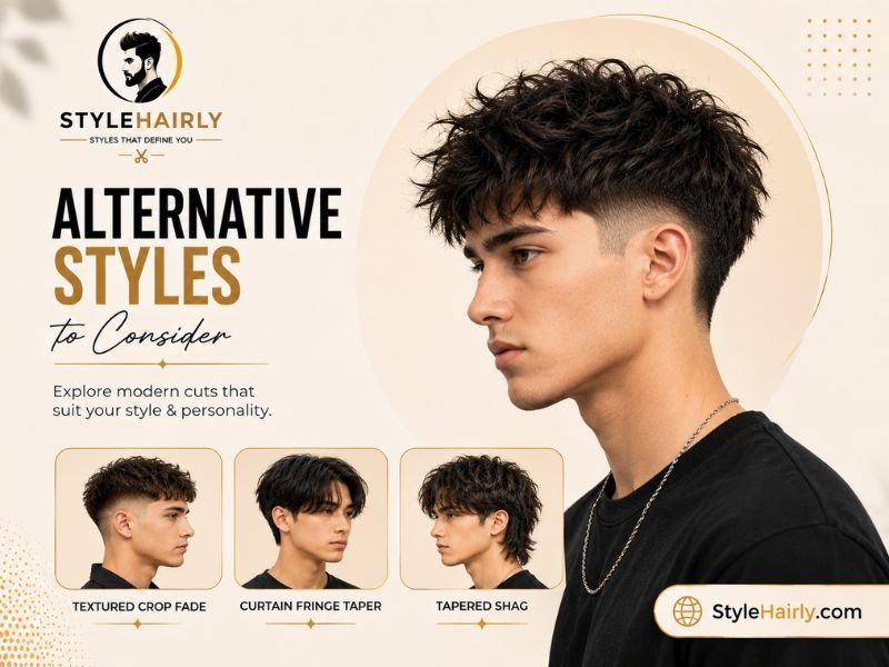 Alternative haircuts similar to the Asian mullet fade