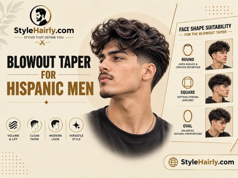 Blowout taper suitability across different face shapes