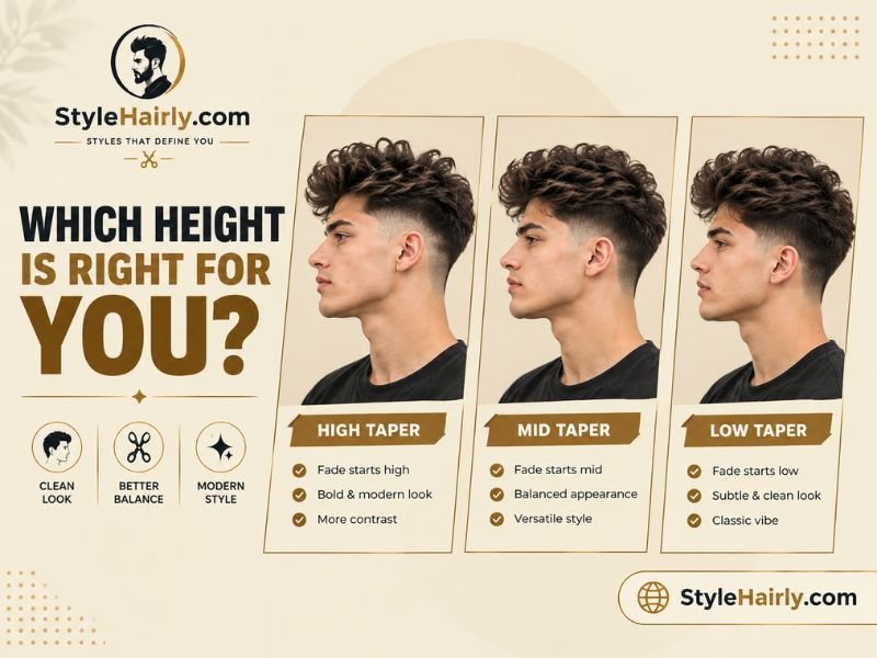 Chart comparing low, mid, and high blowout taper trim frequency and impact