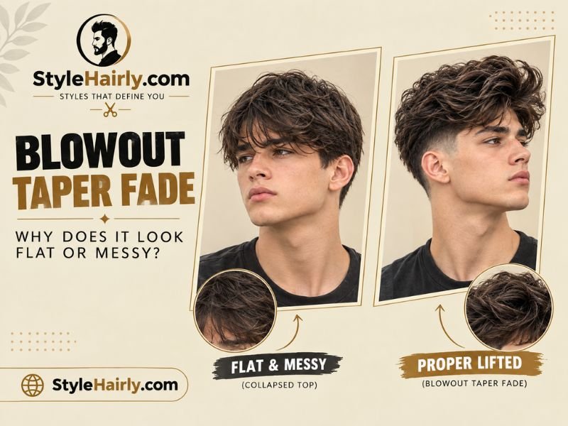 Common styling mistakes that flatten a blowout taper fade