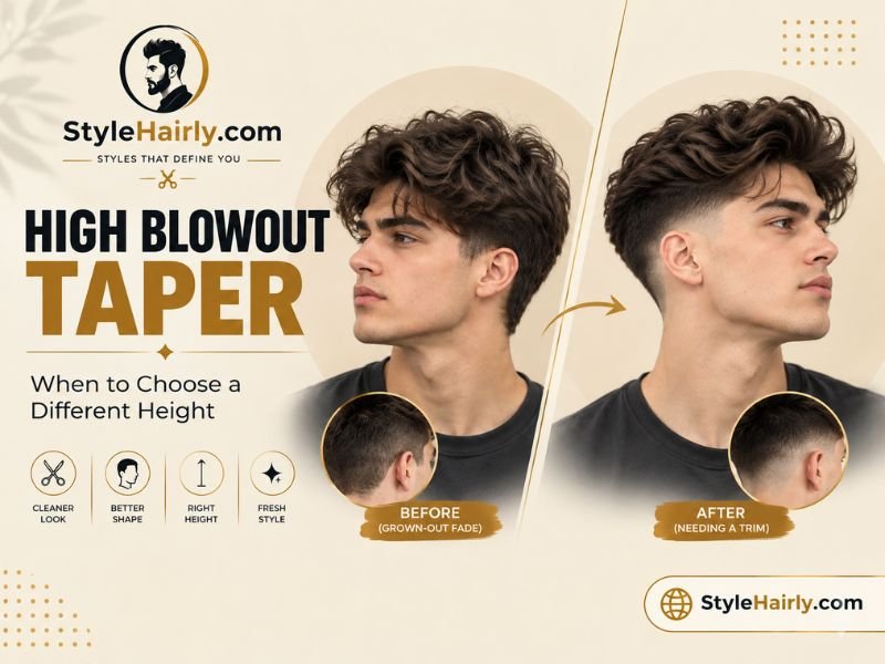 Comparison of a fresh high fade versus a grown-out fade line