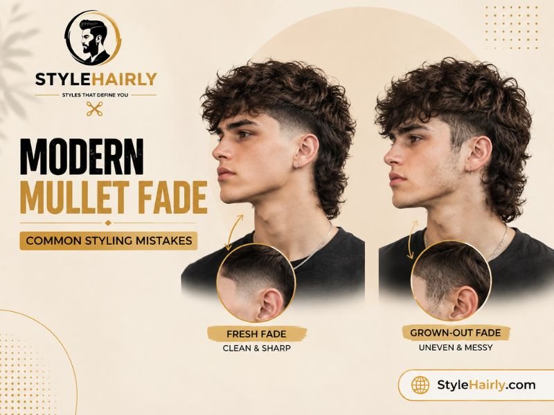 Comparison of fresh fade versus overgrown fade needing a trim