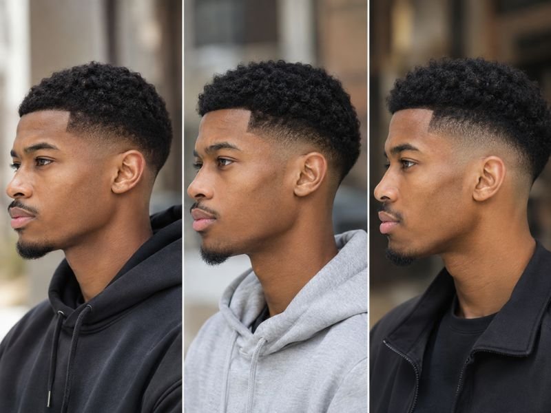 Comparison of low, mid and high taper fade heights