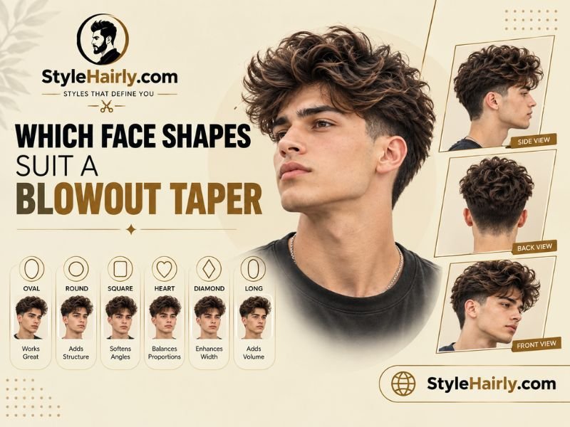 Face shape guide for choosing the right blowout taper style