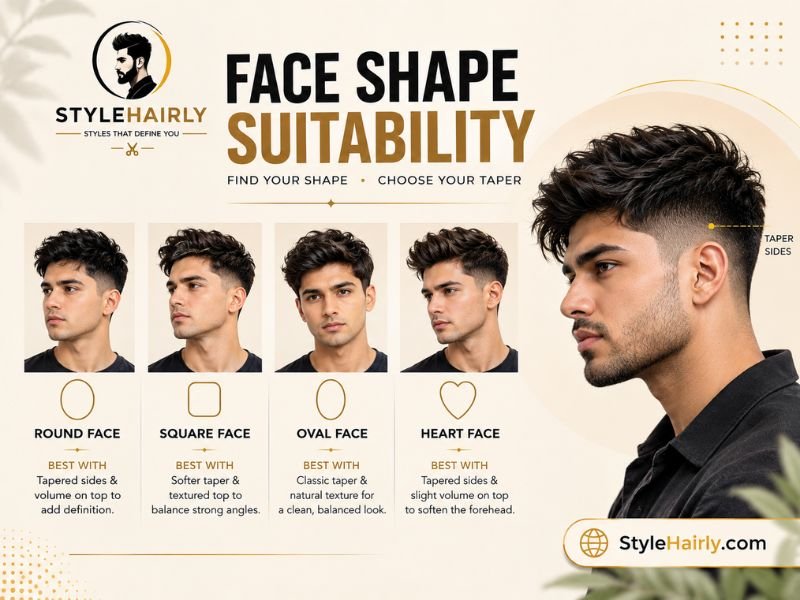 Face shape guide for low taper fade Asian hair