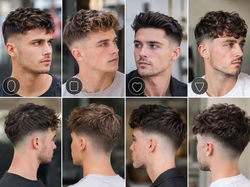 Face shape guide for low taper fade styles