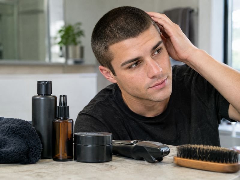 Grooming products for maintaining an 8 guard buzz cut