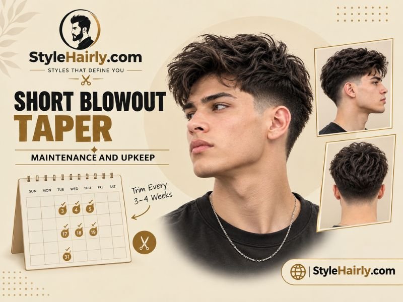 Maintenance and trim schedule for a short blowout taper