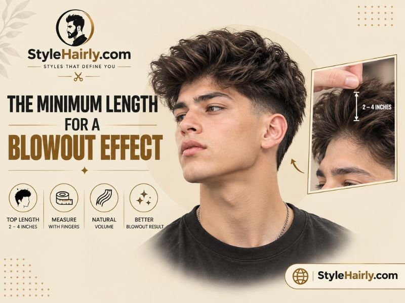 Minimum hair length needed for a short blowout taper effect