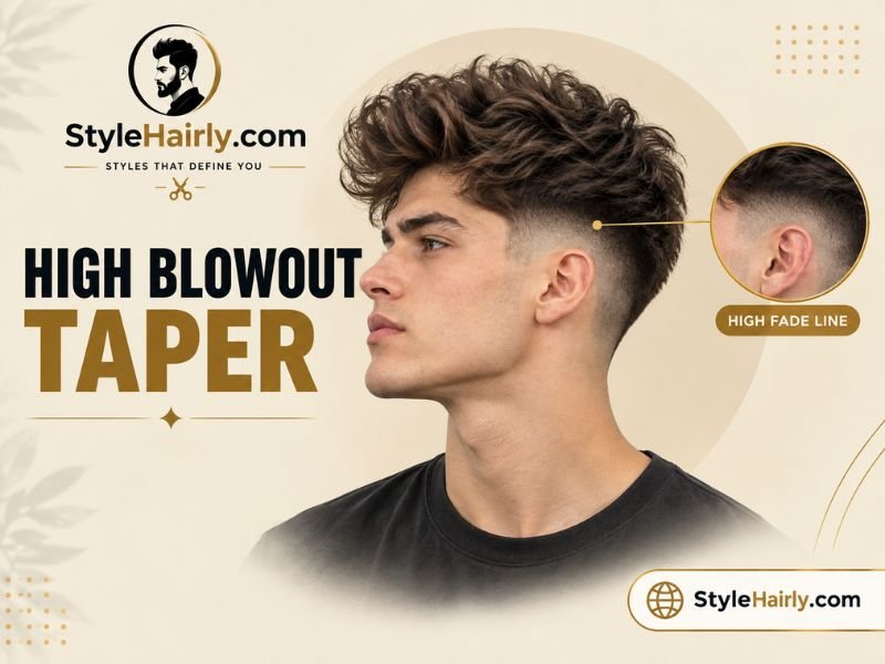 Side view of a high skin fade transitioning into a voluminous top