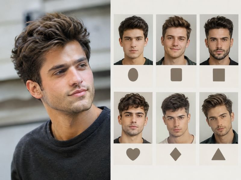 Face shape guide for haircuts for small heads men