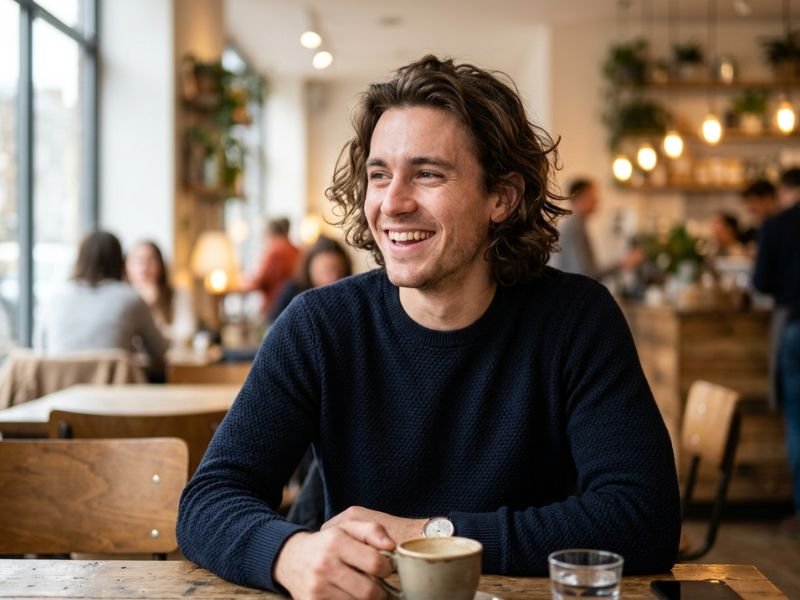 Medium length flow haircut for men with small heads