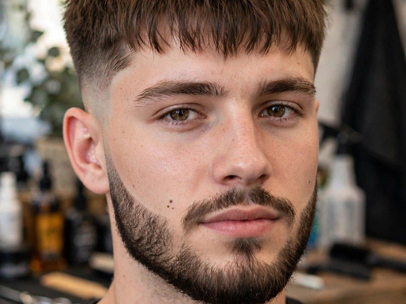 Haircut for men with weak jawline adding definition to the jaw