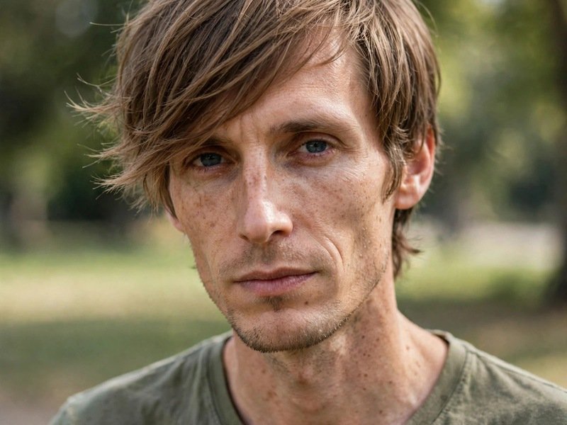 Haircut for Men With Long Face – Textured Fringe