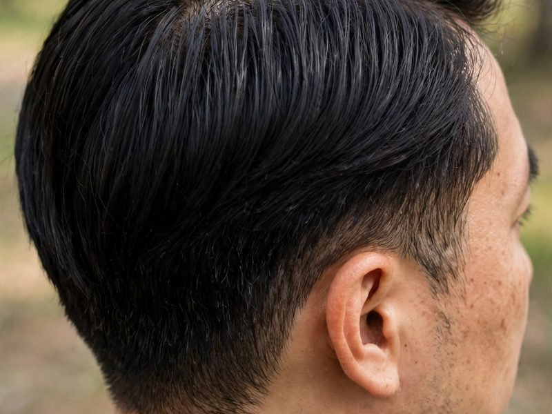 Side part double crown