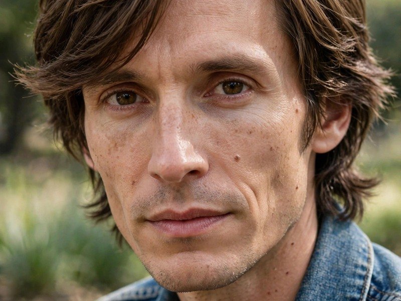 Haircut for men with narrow face showing a textured crop with soft sides