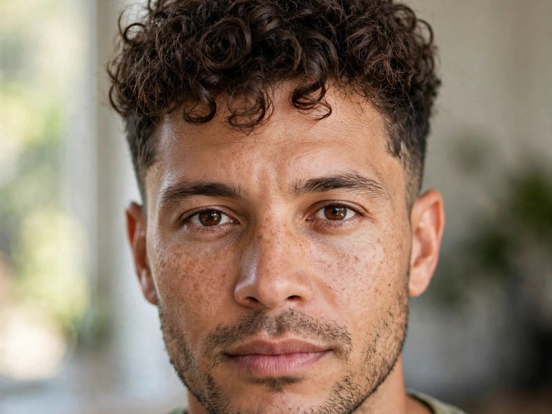 Spiky Textured Top Haircut for Men With Small Forehead