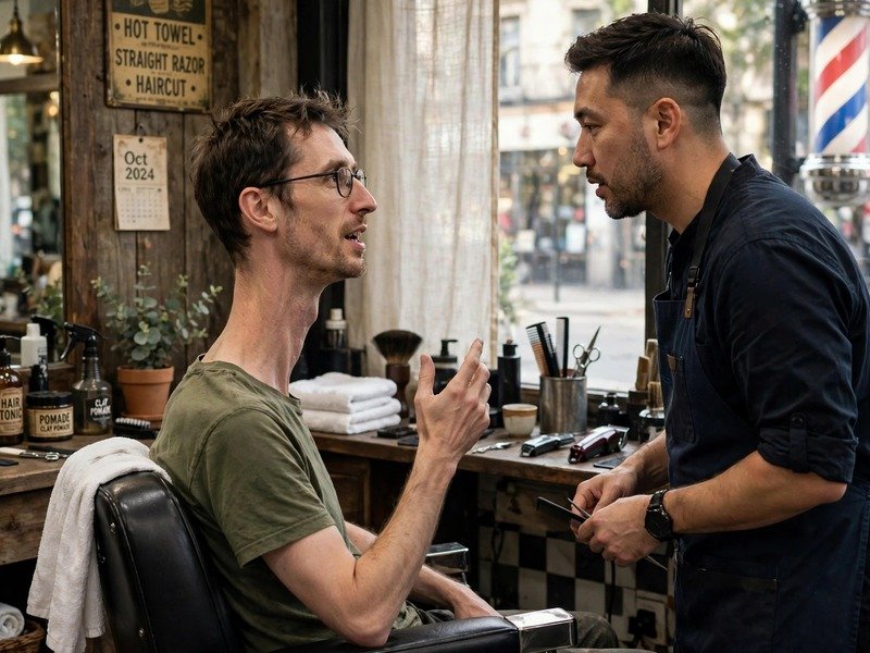 Haircut for Men With Long Neck - Barber Consultation for the Right Cut in a barbershop