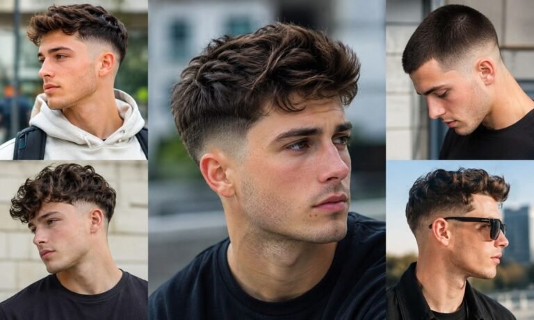 Low taper fade styles for white guys collage 2026