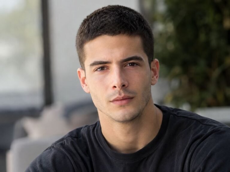Man with a 10 guard buzz cut showing full even length