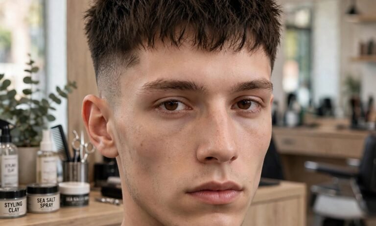 Haircut for men with narrow face, hero image